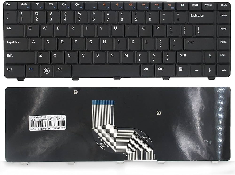 Dell Laptop Keyboard For Inspiron 14R: N4010, N4020, N4030, N5020, N5030, M5030