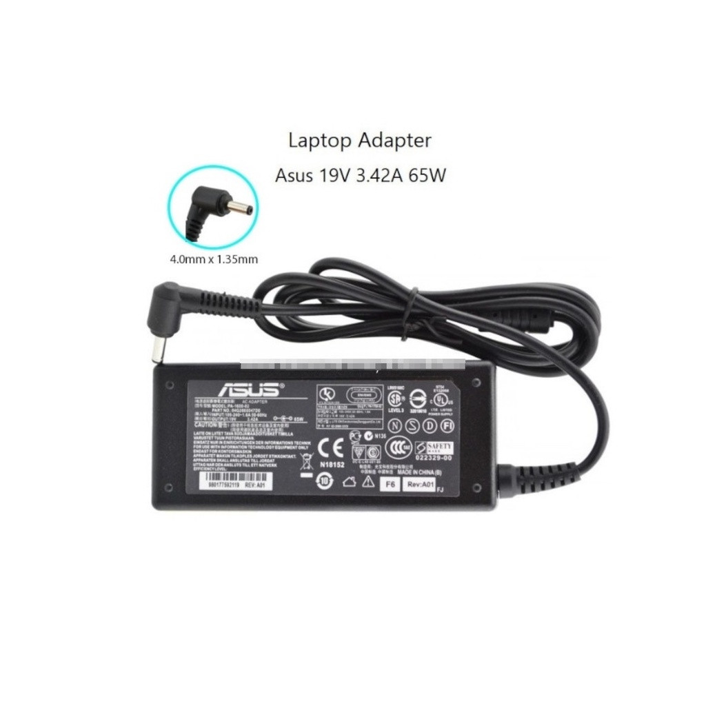 Asus 65W 19V 3.42A Laptop Charger (4.0mm*1.35mm)