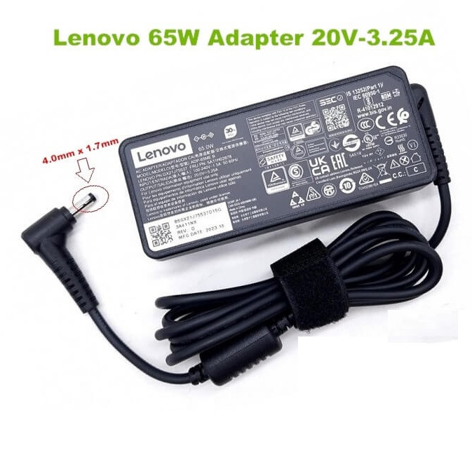 Lenovo Original Quality Laptop Charger 65W 20V 3.25A (4.0mm x 1.7mm)