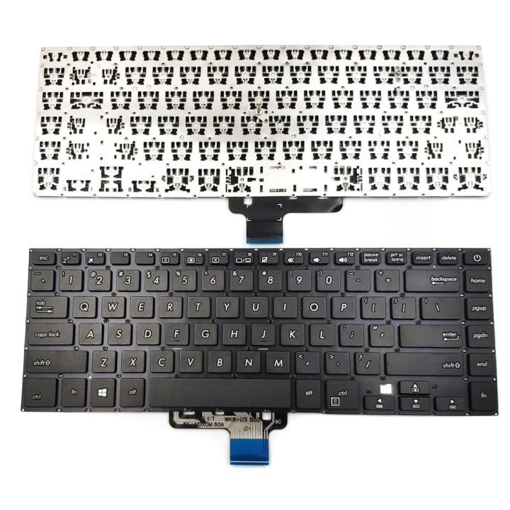 ASUS VivoBook Laptop Keyboard for X510, X510U, X510UF, X510UA, X510UN, X510Q, X510QA – US Layout, Black, No Backlight