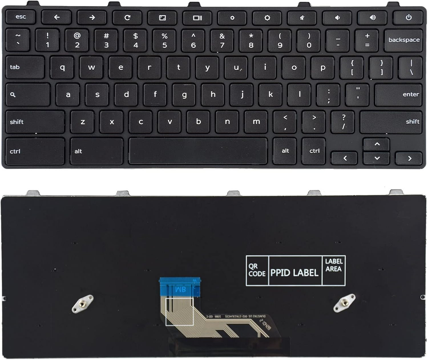 Dell Laptop Keyboard for Latitude 3180, 3189, 3190, 3300, 3380 – US Layout