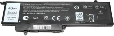 Dell GK5KY Battery for Inspiron 11 (3147, 3148, 3152) & Inspiron 13 (7347–7568) – 11.1V 43Wh