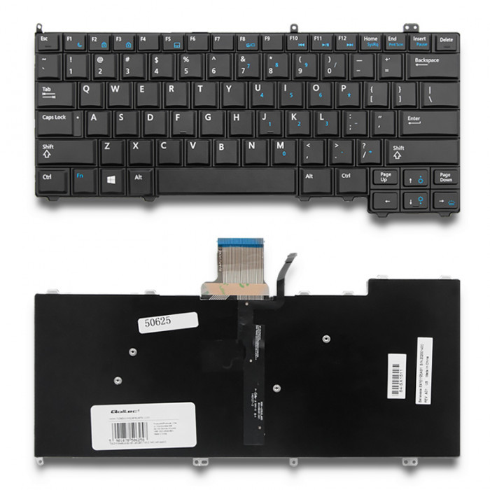 Dell Laptop Keyboard for Latitude E7440, E7420, E7240 – US Layout