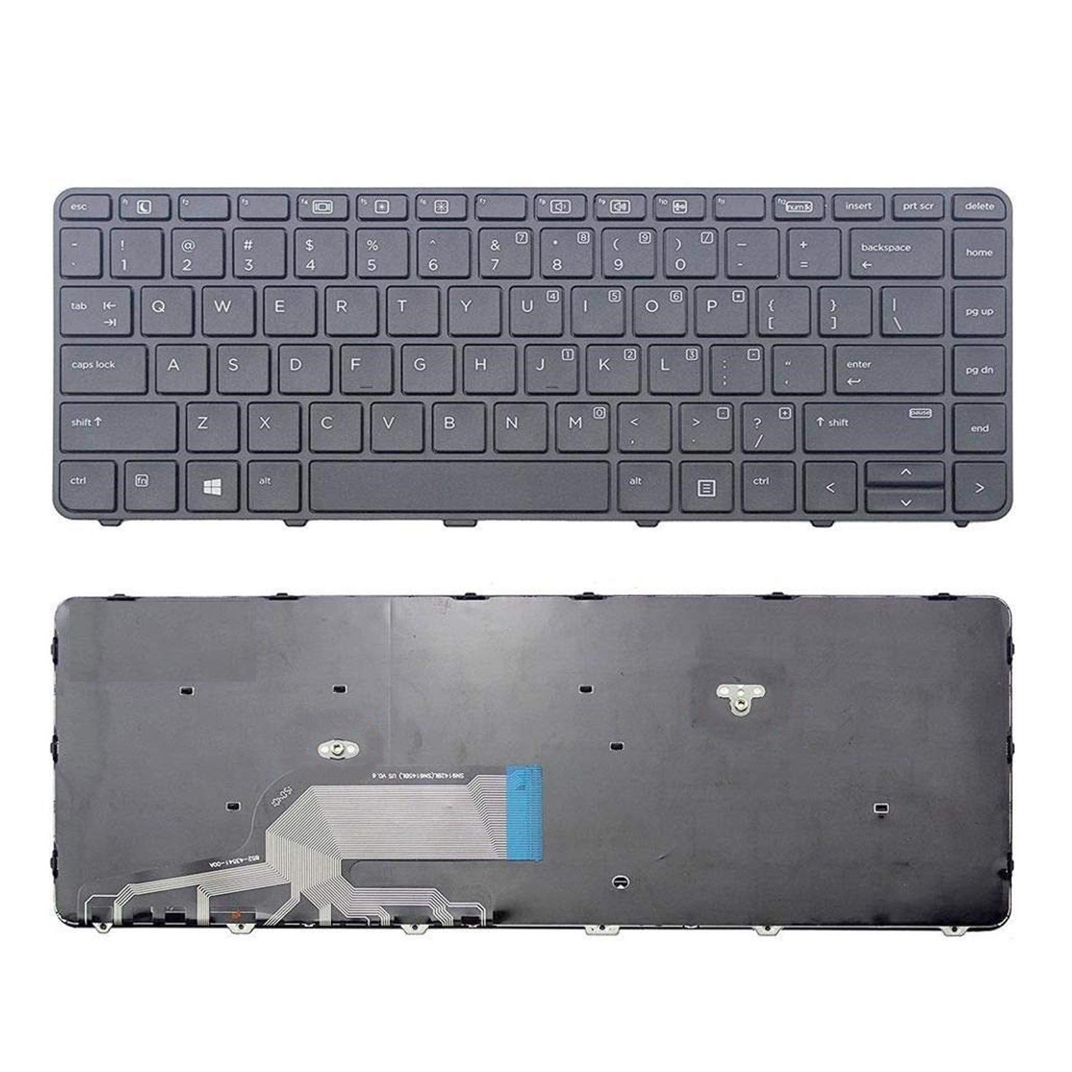 HP Laptop Keyboard for ProBook 430 G3/G4, 440 G3/G4, 445 G3, 640 G2, 645 G2 – US Layout